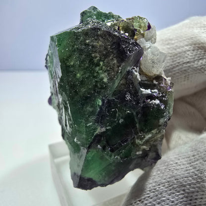 Spécimen de cube de fluorite fantôme parqueté zonal Okorusu, Namibie 46*42*27mm 