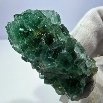 Phantom Fluorite Cube Stepped Green Okorusu, Namibia 49*33*22mm 