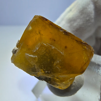 Klarer Phantom Fluorit Würfel, gelb grün Okorusu, Namibia 27*26*15mm