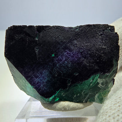 Klarer Fluorit Würfel, parkettiert grün lila 11:11 Angel Pocket Okorusu, Namibia 43*24*28mm