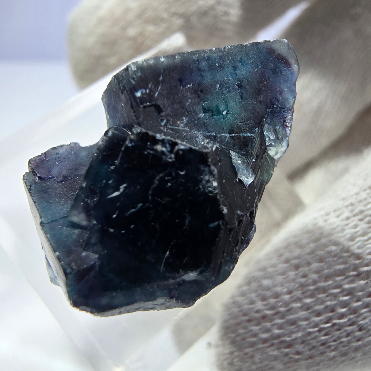 Phantom Fluorit Würfel Stufe, zonal - Neuer Fund! Okorusu, Namibia 27*20*14mm