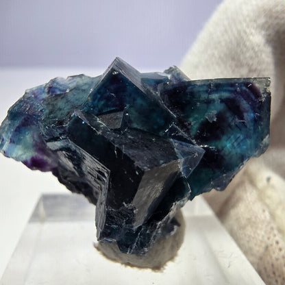 Phantom Fluorit Würfel Stufe, zonal - Neuer Fund! Okorusu, Namibia 30*24*16mm