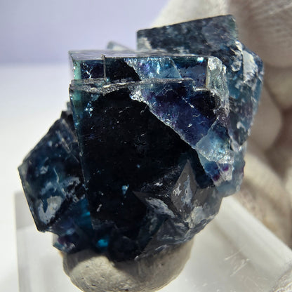 Phantom Fluorit Würfel Stufe, zonal - Neuer Fund! Okorusu, Namibia 32*27*17mm