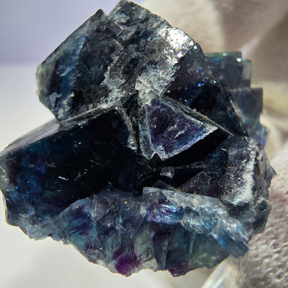 Phantom Fluorit Würfel Stufe, zonal - Neuer Fund! Okorusu, Namibia 32*27*17mm