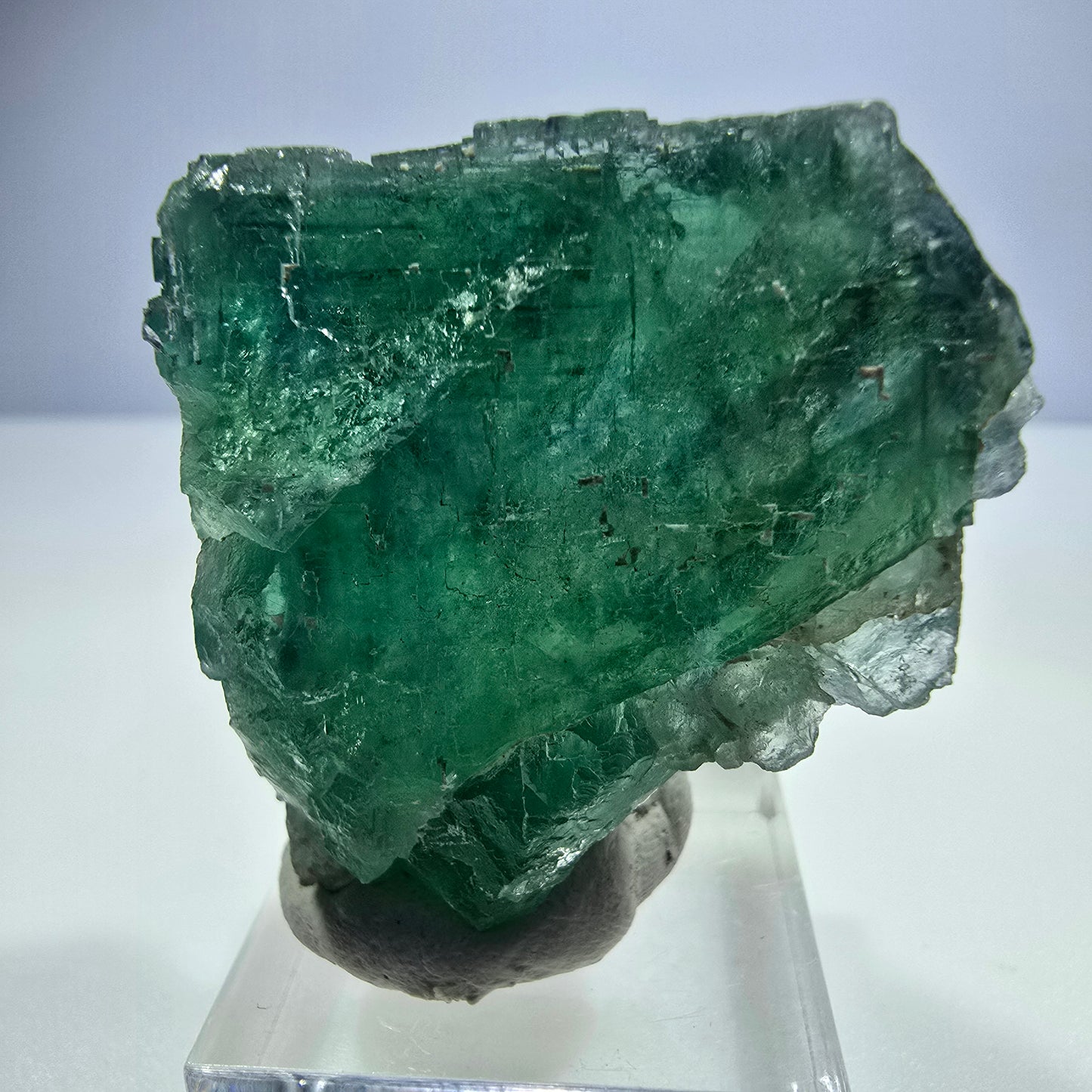 Klarer Phantom Fluorit Würfel parkettiert grün türkis Okorusu Namibia 46*40*24mm