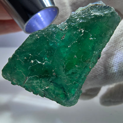 Klarer Phantom Fluorit Würfel parkettiert grün türkis Okorusu Namibia 46*40*24mm
