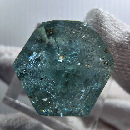 Aigue-marine rare avec opale hyalite Erongo, Namibie 22*16*13mm 