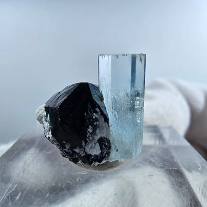 Aigue-marine Setlene, tourmaline Schörl stade Erongo, Namibie 13*14*10mm 