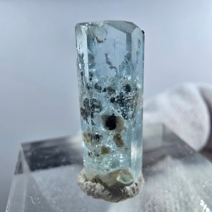 Aigue-marine Setlene, tourmaline Schörl stade Erongo, Namibie 19*7*7mm 