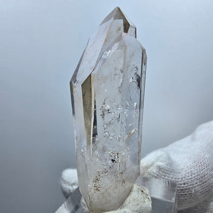 Quartz fumé fantôme lémurien Quartz Gémeaux Valentine Pocket Goboboseb Namibie 53*19*14mm 