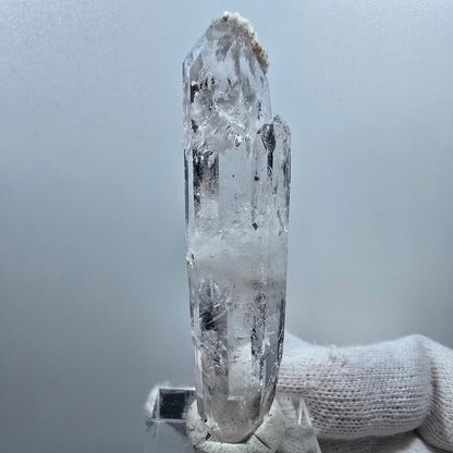 Quartz fumé lémurien Enhydro DT, quartz druze Valentine Pocket Goboboseb Namibie 69 x 17 x 13 mm 
