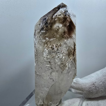 Enhydro Phantom Smoky Quartz Tip, 2x Bubble Valentine Pocket Goboboseb Namibia 83*37*27mm 