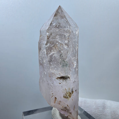 Sceptre d'améthyste squelette lémurien Enhydro, 2 pièces, Bubble Valentine Pocket Gob. Namibie 77 x 29 x 22 mm 