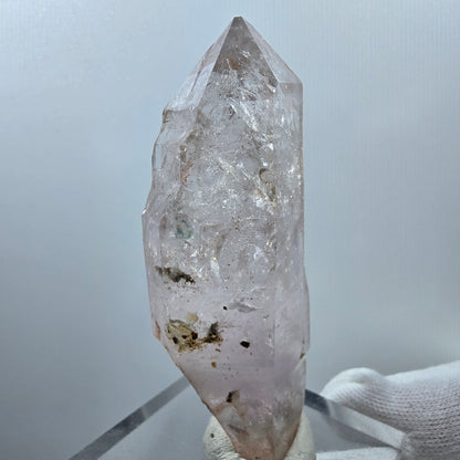 Sceptre d'améthyste squelette lémurien Enhydro, 2 pièces, Bubble Valentine Pocket Gob. Namibie 77 x 29 x 22 mm 