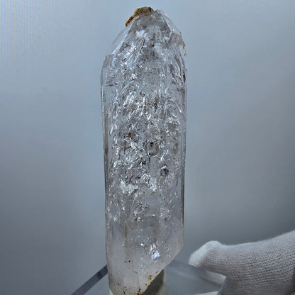 Enhydro Window Smoky Quartz, 3x Bubble (Large) Valentine Pocket Gobobs. Namibia 97*29*22mm 