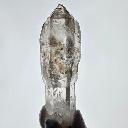 XL Enhydro Skeleton Smoky Quartz DT Scepter, Large Bubble Valentine Pocket, Namibia 135*46*32mm 