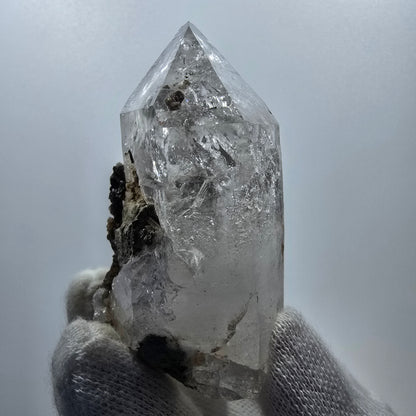 Goboboseb de poche Phantom Smoky Quartz UV Calcite Stage Valentine Namibie 65 x 42 x 37 mm 
