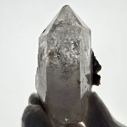 Goboboseb de poche Phantom Smoky Quartz UV Calcite Stage Valentine Namibie 65 x 42 x 37 mm 