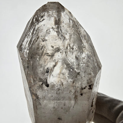 XL Enhydro Skeleton Smoky Quartz DT Scepter, 2x Bubble Valentine Pocket, Namibia 145*69*55mm 