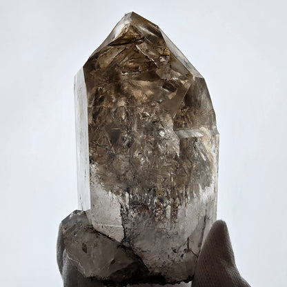 XL Enhydro Window Smoky Quartz Scepter, 2x Bubble Valentine Pocket Namibia 117*69*61mm 