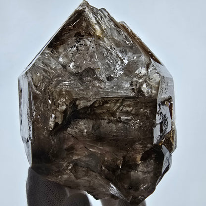 XL Enhydro Window Smoky Quartz DT Scepter, 1x Bubble Valentine Pocket Namibia 110*103*74mm 