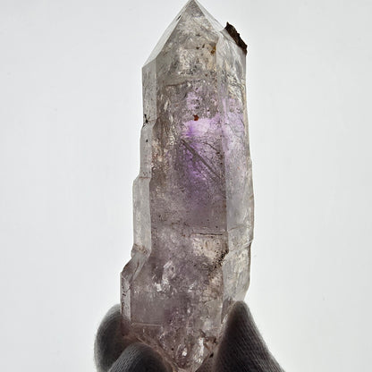 Sceptre d'améthyste squelette Enhydro DT UV Calcite 2x Bubble Valentine Pocket Namibie 106*35*26mm 