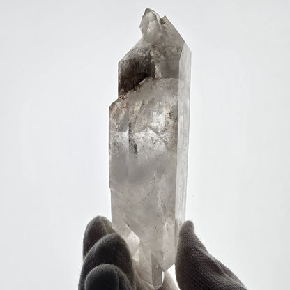 Gobo de poche Lemurian Phantom Skeleton en quartz fumé, DT Scepter Valentine. Namibie 117 x 36 x 29 mm 