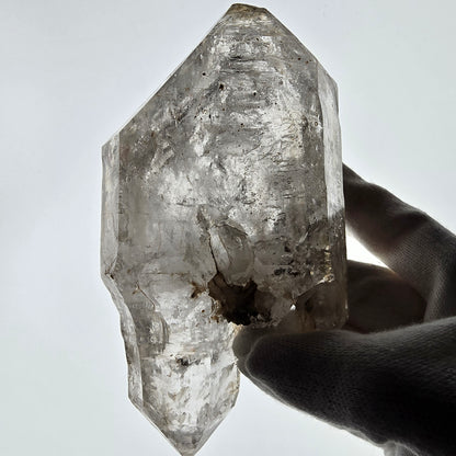 Sceptre DT Enhydro Skeleton Smoky Quartz 3x Bubble (grand) Valentine Pocket Namibie 131*70*52mm 