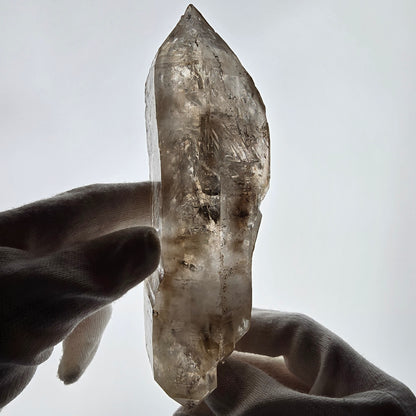 XL Skeleton Phantom Smoky Quartz DT Sceptre Valentine Pocket, Namibie 183*56*44mm 