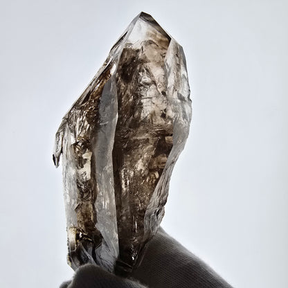 Enhydro Skeleton Smoky Quartz DT Scepter, 1x Bubble Valentine Pocket, Namibia 126*59*39mm 