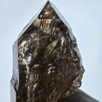 Enhydro Skeleton Smoky Quartz DT Scepter, 1x Bubble Valentine Pocket, Namibia 126*59*39mm 
