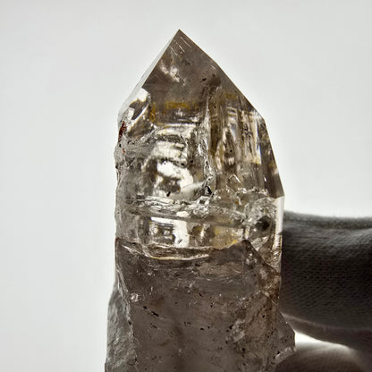 Squelette Fantôme Quartz Fumé DT Sceptre Valentine Pocket Goboboseb Namibie 78*44*24mm 