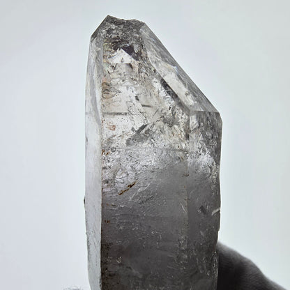 Quartz fumé squelette Enhydro DT, calcite UV, 2x Bubble Valentine Pocket, Namibie 91 x 45 x 27 mm 