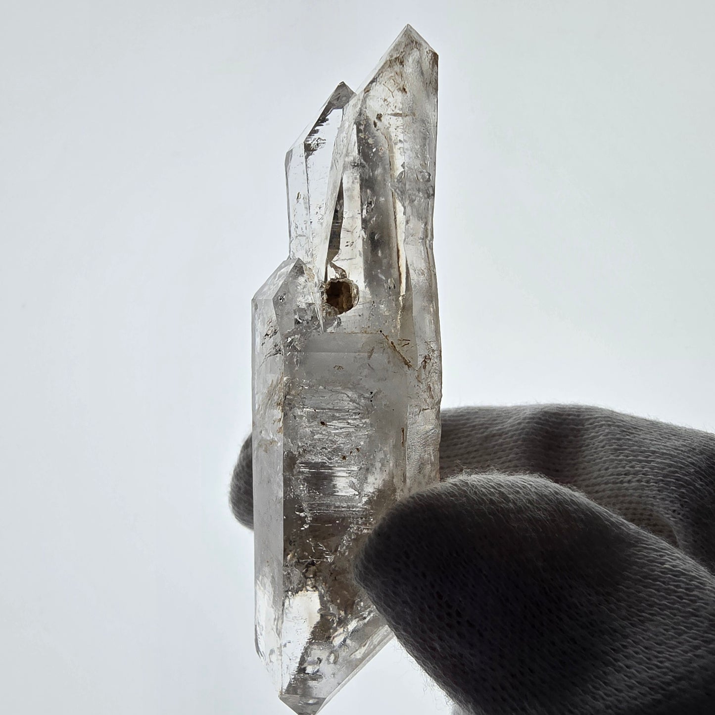 Skeleton Phantom Smoky Quartz DT Scepter Valentine Pocket Goboboseb Namibia 80*26*17mm 