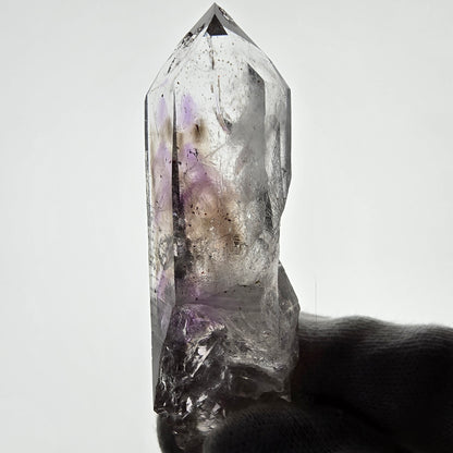 Sceptre d'améthyste hématite Enhydro, mine de calcite UV Streep, Namibie 81 x 22 x 21 mm 