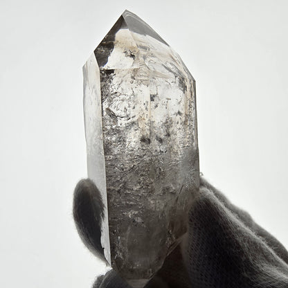 Enhydro Skeleton Smoky Quartz DT Scepter, 1x Bubble Valentine Pocket, Namibia 65*30*28mm 