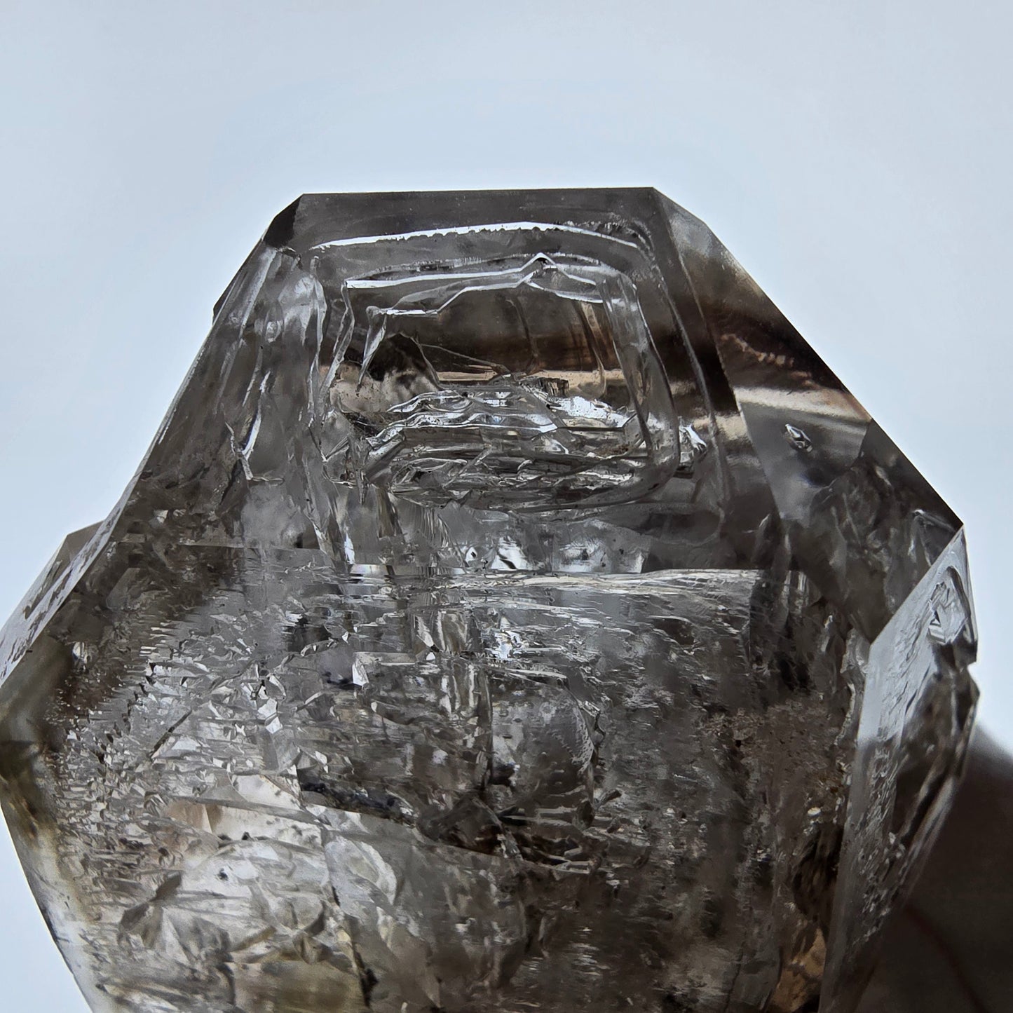 Skeleton Phantom Smoky Quartz Scepter Valentine Pocket Goboboseb Namibia 68*63*38mm 