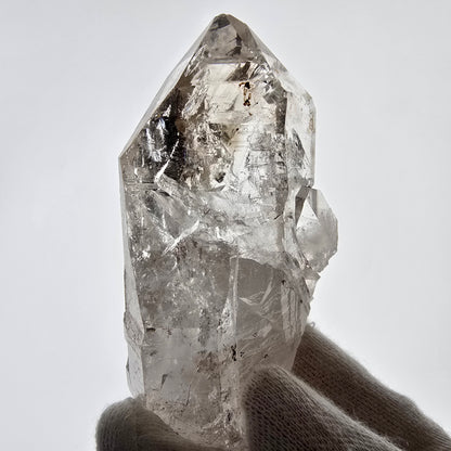 Enhydro Skeleton Smoky Quartz Scepter, UV Calcite Valentine Pocket Namibia 82*41*29mm 