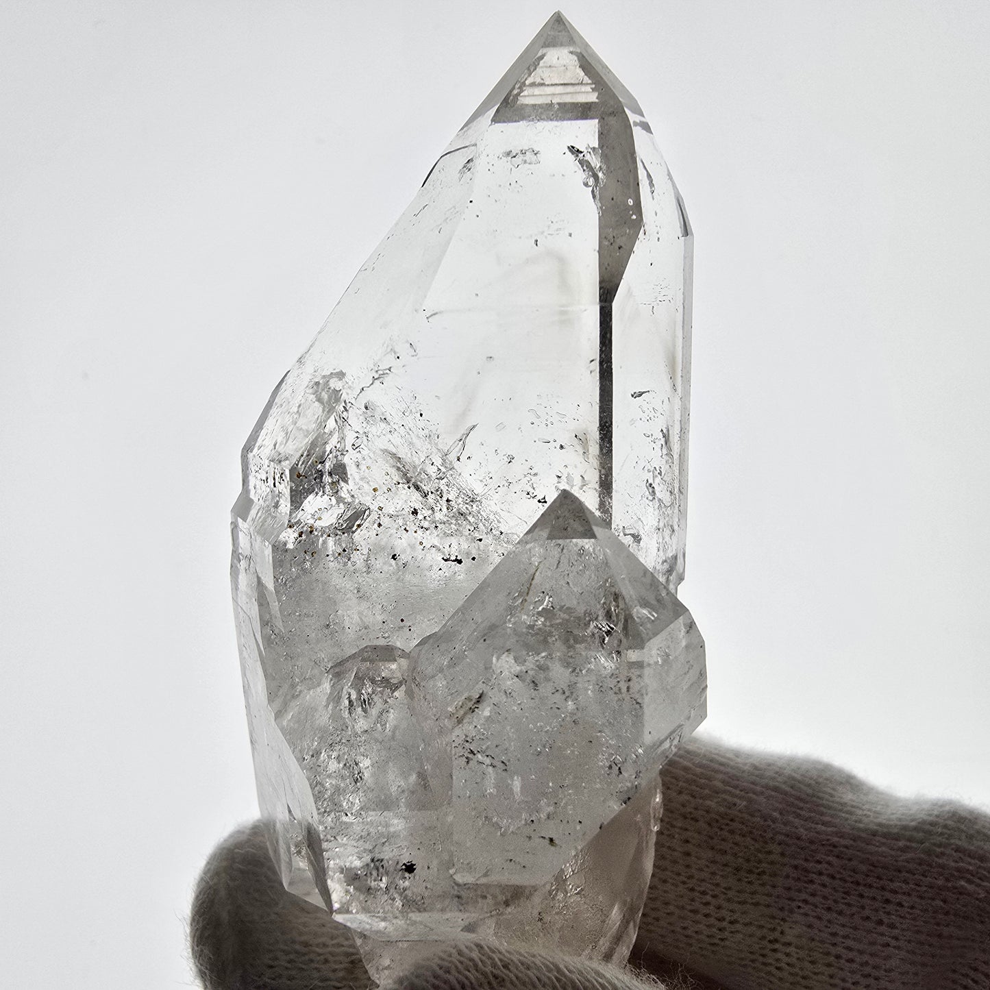 Gobo de poche Skeleton Phantom Smoky Quartz DT Zepter Valentine. Namibie 71 x 33 x 35 mm 
