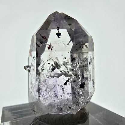 Améthyste fantôme Harlequin d'Enhydro, 3x Bubble Streep Mine, Namibie 27 x 18 x 13 mm 