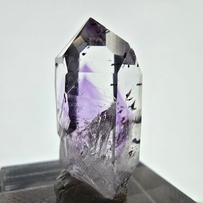 Améthyste fantôme Harlequin d'Enhydro, 1x Bubble Streep Mine, Namibie 26 x 15 x 11 mm 