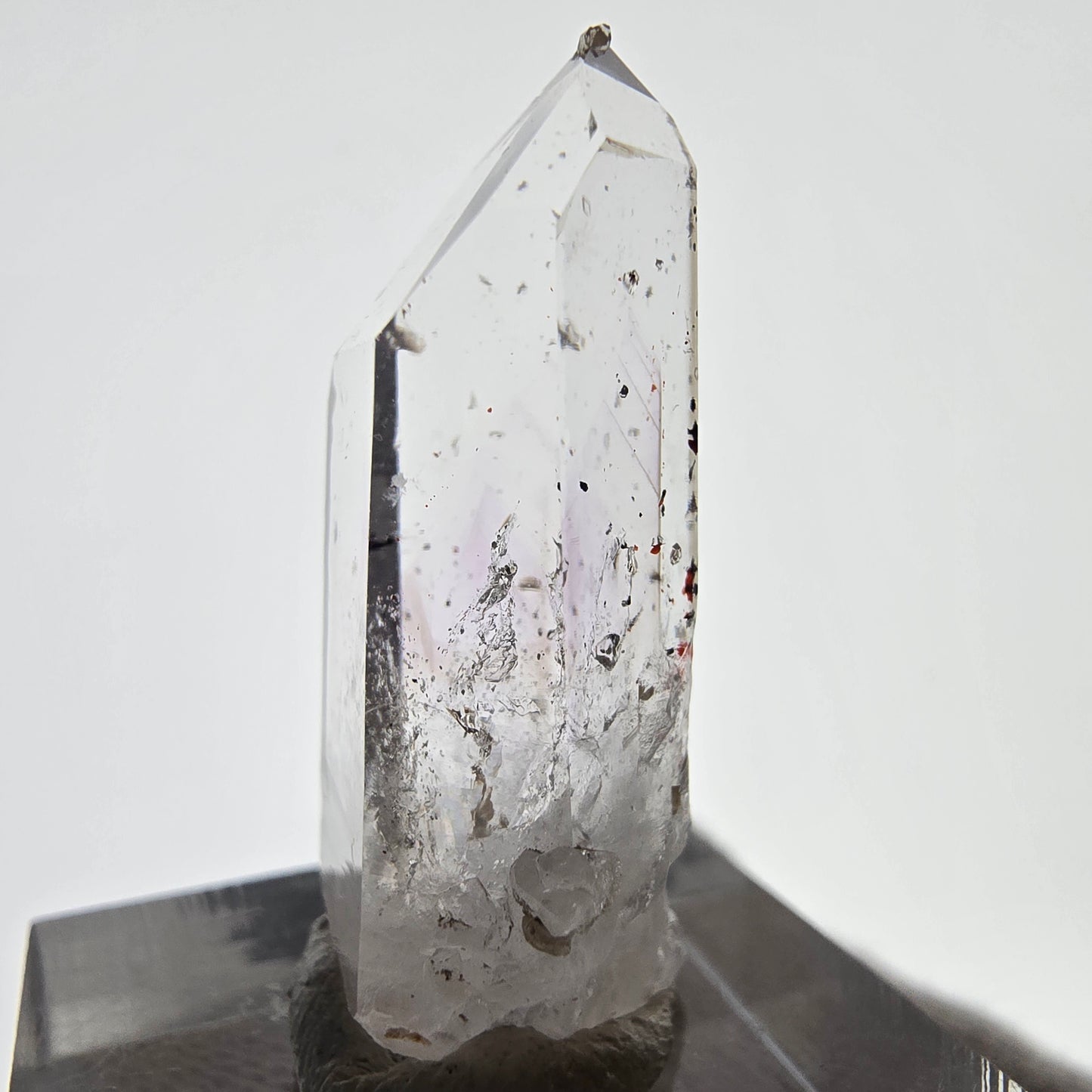 Mine d'améthyste Harlequin Phantom Point Streep, Goboboseb, Namibie, 33 x 16 x 12 mm 