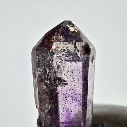 Harlequin Phantom Skeleton Amethyst, UV Calcite Valentine Pocket Namibia 35*15*13mm 