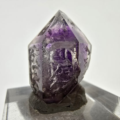 Améthyste fantôme rare, pointe de sceptre Brandberg, Namibie, 23 x 19 x 15 mm 