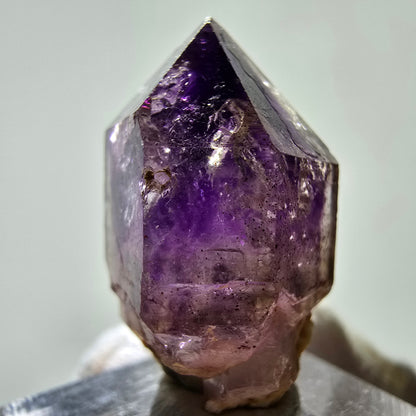 Pointe de sceptre d'améthyste fantôme Enhydro, 1x Bubble Brandberg, Namibie 33*21*16 mm 