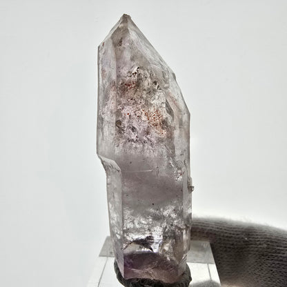 Sceptre d'améthyste fantôme Enhydro, 2 pochettes à bulles Saint-Valentin, Namibie 60 x 21 x 16 mm 