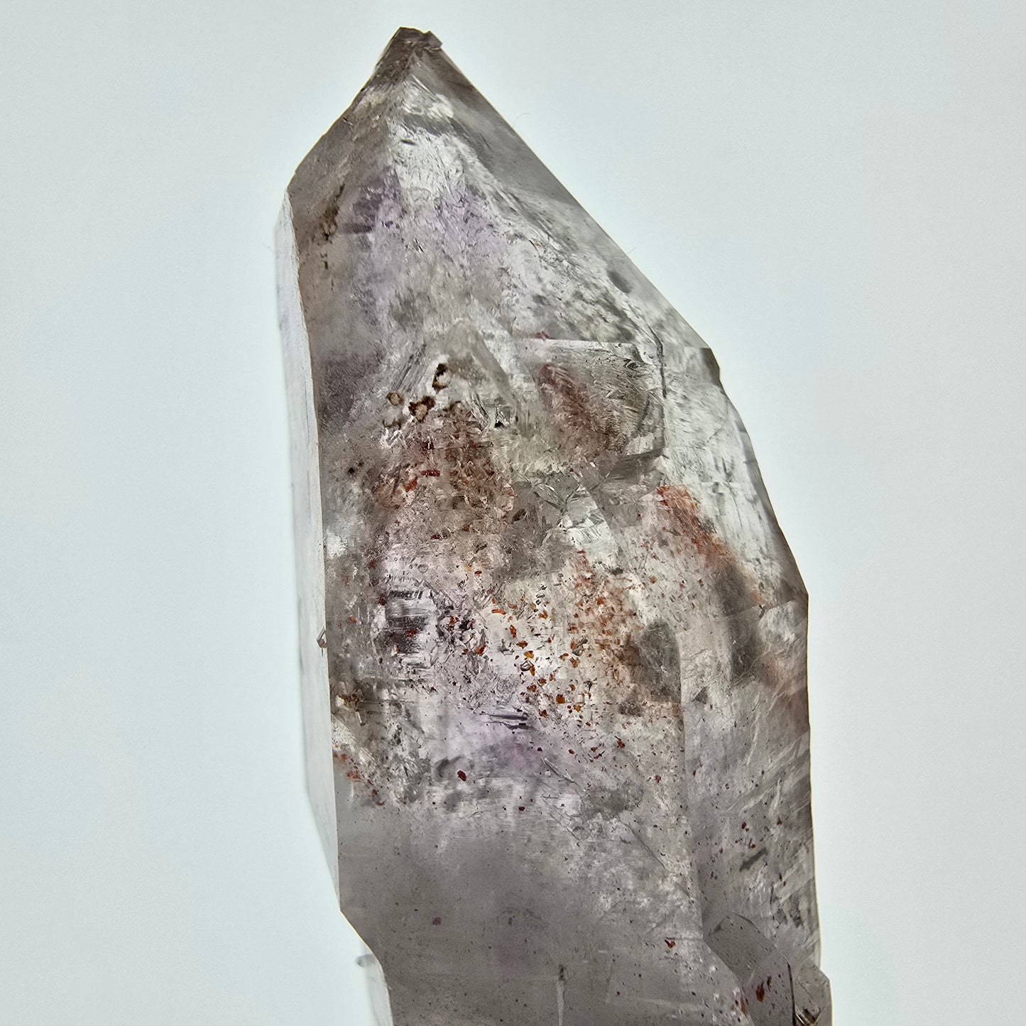 Sceptre d'améthyste fantôme Enhydro, 2 pochettes à bulles Saint-Valentin, Namibie 60 x 21 x 16 mm 