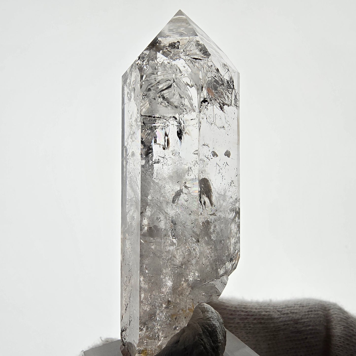 Skeleton Phantom Smoky Quartz Scepter Valentine Pocket, Namibia 70*24*18mm 
