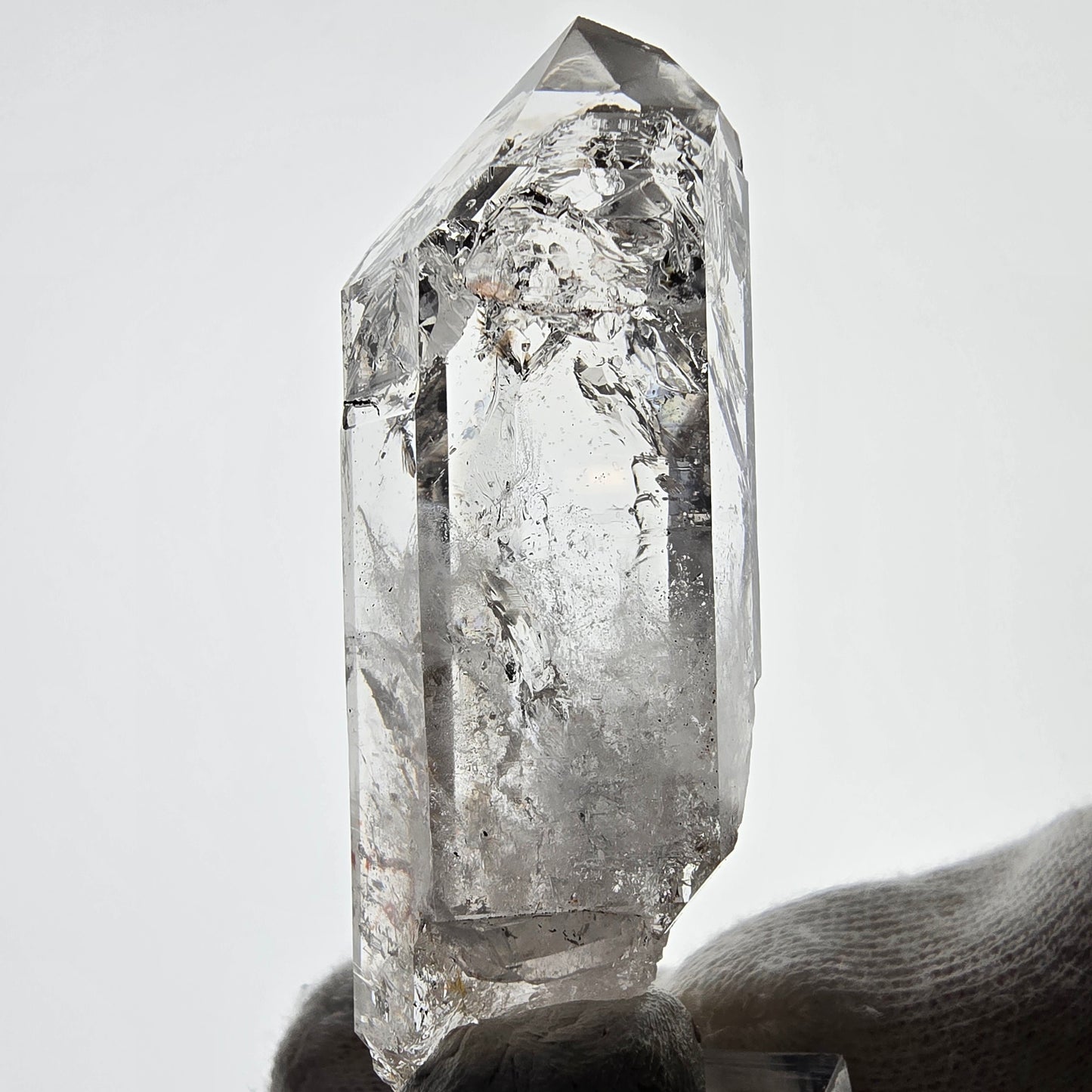 Skeleton Phantom Smoky Quartz Scepter Valentine Pocket, Namibia 70*24*18mm 