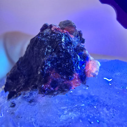 Skeleton Phantom Amethyst Scepter, UV Calcite Valentine Pocket, Namibia 60*30*23mm 